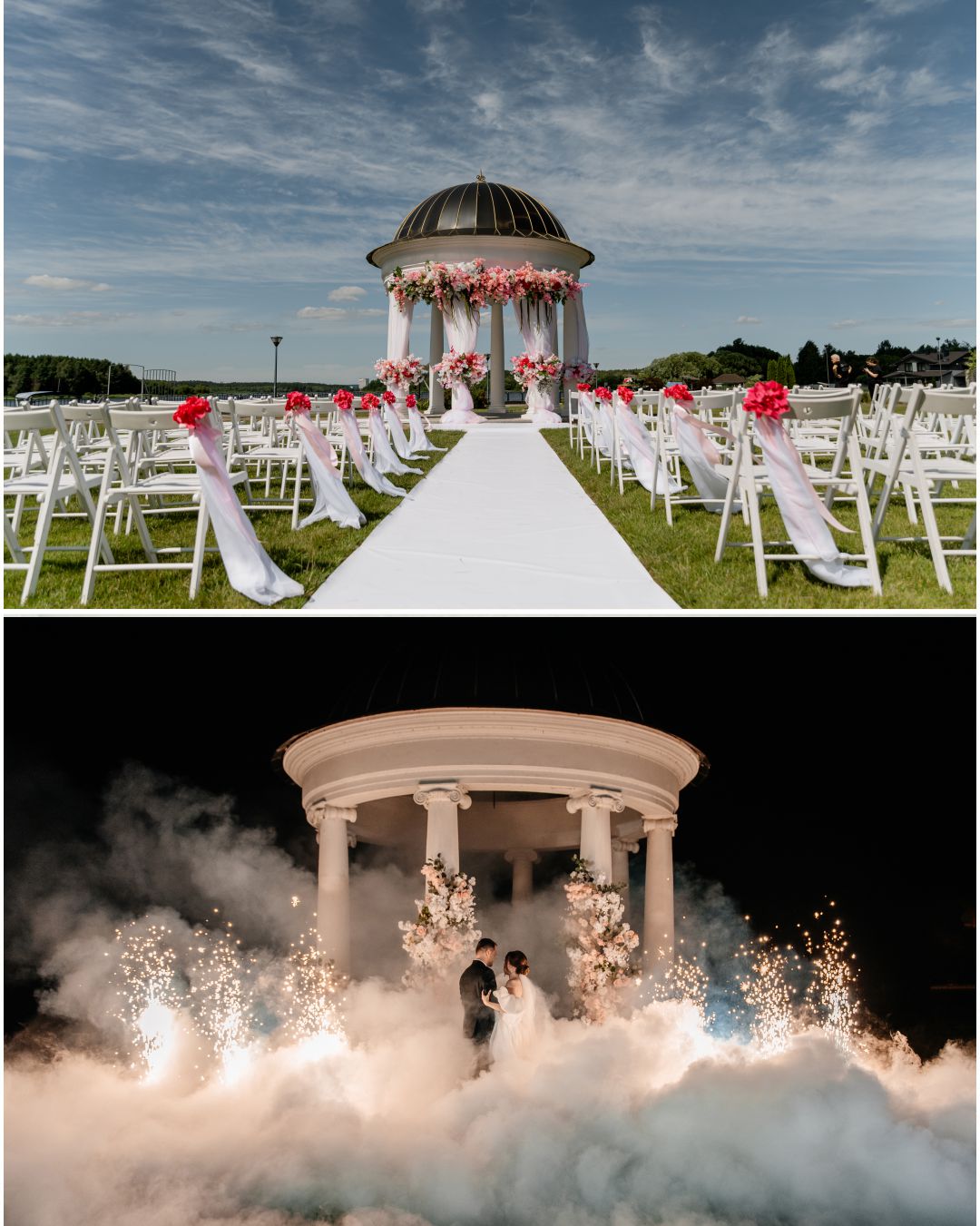 Ротонда Robinson Club — классическая ротонда для выездной регистрации свадьбы в Минске